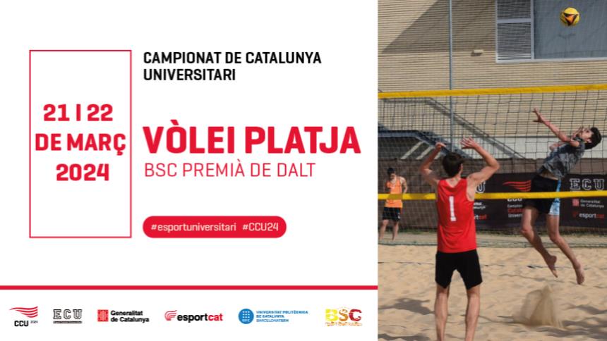 Inscriu-te i participa en el Campionat de Catalunya Universitari de Vòlei Platja!